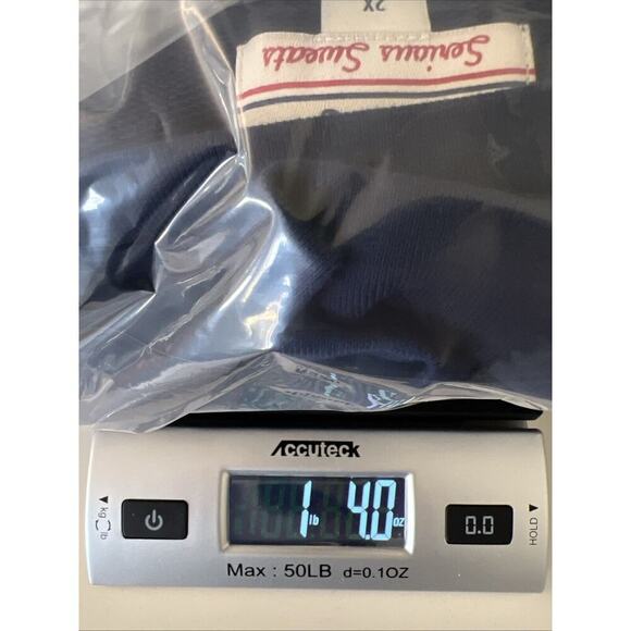 Lands End Women’s Sweatshirt Size 2X Navy Rainbow Casual Athleisure Warm & Cozy - Picture 9 of 9